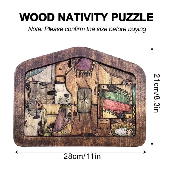 Wooden Jesus Puzzle Statues - Picture 2 of 9